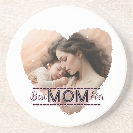 ハートお最高の母さん コースター (正面)