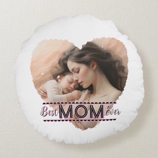 ハートお最高の母さん ラウンドクッション (裏面)