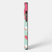 ハートお洒落とユニコーンデザイン iPhoneケース (左側面)