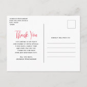 ハートお洒落とラブレターありがとう ポストカード (裏面)