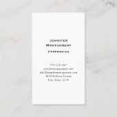 ハートお洒落とラブレターのパターン 名刺 (裏面)