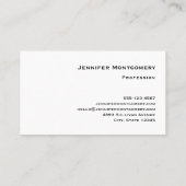 ハートお洒落とラブレターのパターン 名刺 (裏面)