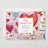 ハートお洒落とラブレターバレンタインデー シーズンカード (正面)