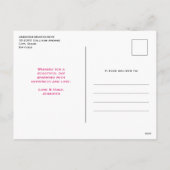 ハートお洒落とラブレターバレンタインデー シーズンポストカード (裏面)