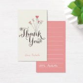 ハートお洒落サンキュースクリプトDIYギフトラベル (デスク)