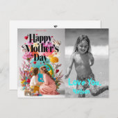 *~*ハートお洒落母の日の写真AP72 シーズンポストカード (正面/裏面)