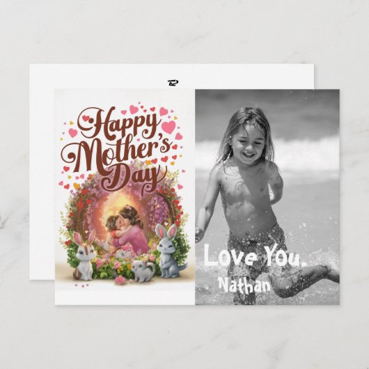 *~*ハートお洒落母の日AP72写真 シーズンポストカード (正面/裏面)