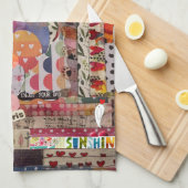 ハートお洒落紙アートキッチンタオル キッチンタオル (四つ折り)