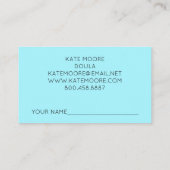 ハートお洒落&ウィングズドゥラバーテイングサービス 割引カード (裏面)