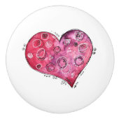 ハートお洒落・ドードル セラミックノブ (正面)