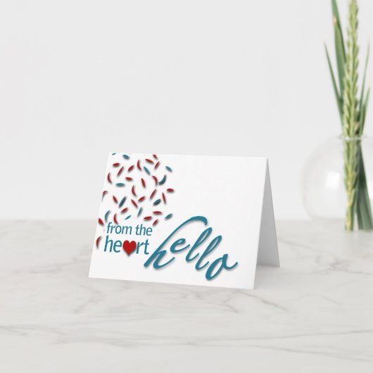 ハートからこんにちは カード (正面)