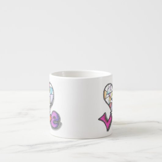 ハートからなされる愛 エスプレッソカップ (正面)