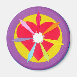 ハートからの光線 マグネット