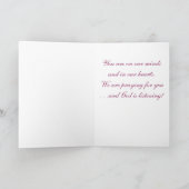 ハートからの悔やみや弔慰 カード (内部)