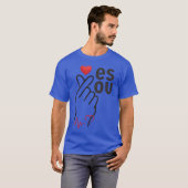 ハートからの愛のシグナル ラブメッセージ ギフト Tシャツ (正面フル)