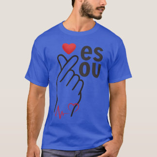 ハートからの愛のシグナル ラブメッセージ ギフト Tシャツ