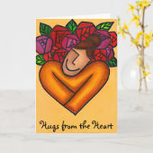 ハートからの抱擁、ハートからの抱擁 カード (黄色い花)