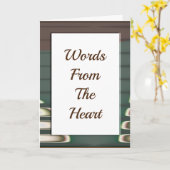 "ハートからの言葉" (投獄された人々のために) カード (黄色い花)