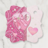 ハートからハートへのバレンタインデーTOおよびFROM フェイバータグ (裏面)