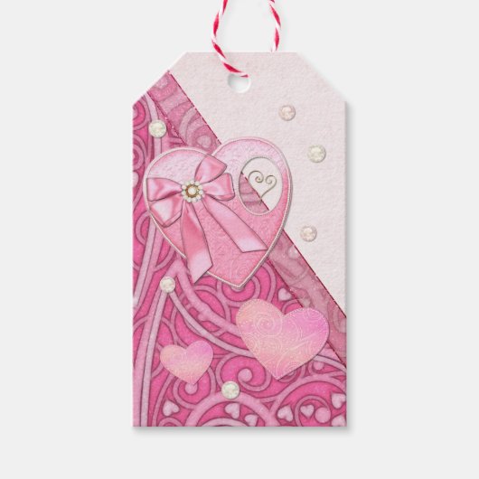 ハートからハートバレンタインデー ギフトタグ (正面)