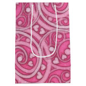 ハートからハートバレンタインデー ミディアムペーパーバッグ (裏面)