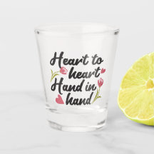 ハートからハート、手から手 – ロマンチックな引用文