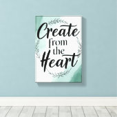 [ハートから作成]オプション2 キャンバスプリント (インサイチュ (ウッドフロア))