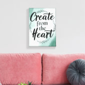 [ハートから作成]オプション2 キャンバスプリント (インサイチュ (リビング))