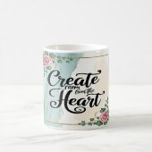 [ハートから作成]オプション3 コーヒーマグカップ (中央)