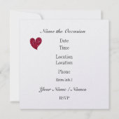 ハートから – SRF 招待状 (裏面)