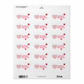 ハートからSoulメール返信ラベル ラベル (フルシート)