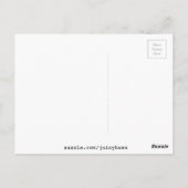 ハートかわいいカラフルお洒落ハートアート ポストカード (裏面)