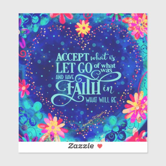 ハートかわいらしは信仰勇気付けられるブルー シール (シート)