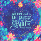 ハートかわいらしは信仰勇気付けられるブルー シール (正面)