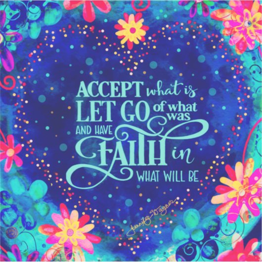 ハートかわいらしは信仰勇気付けられるブルー シール (正面)