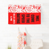 ハートかわいらしタトゥーのパターン愛+あなたのアイディア 横断幕 (インサイチュ)