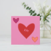 ハートかわいらしバレンタインデーのカード シーズンカード (スタンド正面)