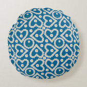 ハートかわいらし型のデイジーチェーン ラウンドクッション (正面)