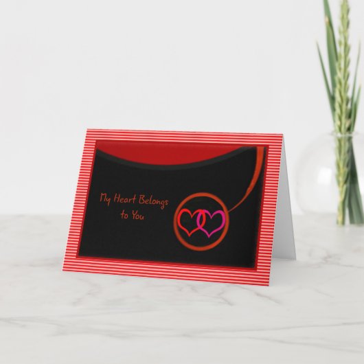 ハートがあなたに ヴァレンタインカード カード (正面)