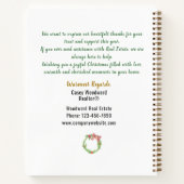 ハートがある場所ホームメリークリスマス不動産 ノートブック (裏面)