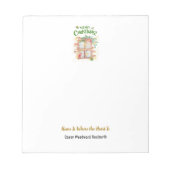 ハートがある場所 ホーム リアルター クリスマス おしゃれな ノートパッド (正面)