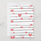 ハートがいっぱいのお誘い 招待状 (裏面)