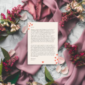 ハートがいっぱいの手書きラブレター ヴァレンタイン シーズンカード