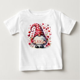 ハートがいっぱいのXとOのグノームたち ベビーTシャツ