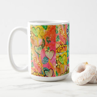 ハートがいっぱい コーヒーマグカップ
