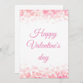 ハートがいっぱい:バレンタインデーのカード シーズンカード (正面/裏面)