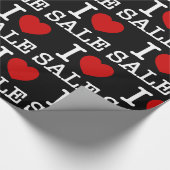 ハートがいっぱい!【ラブ】セール包装紙 ラッピングペーパー (角)