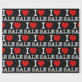 ハートがいっぱい!【ラブ】セール包装紙 ラッピングペーパー (フラット)