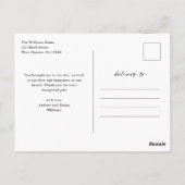 ハートがいっぱい 結婚式のお礼 ポストカード (裏面)