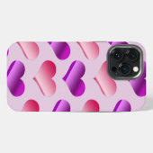 ハートがいっぱい iPhoneケース (裏面横)